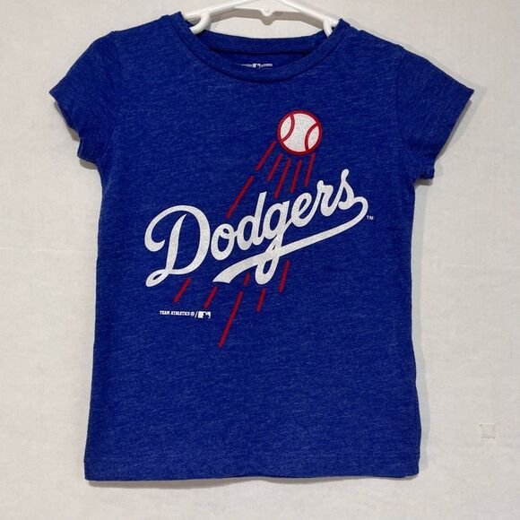 MLB Genuine Merchandise LA Dodgers Tee   Girls Sz 3T  GUC - Picture 1 of 4